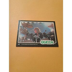 Vintage 1979 Raincloud Productions Queen Trading Card #40 Rock Band Memorabilia